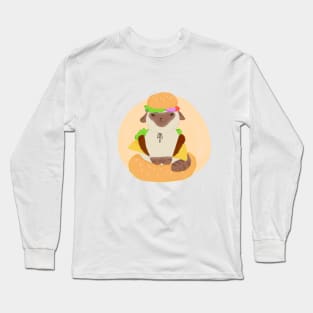 Burger cat Long Sleeve T-Shirt